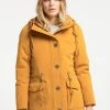 Mujer DREIMASTER PARKSTER - Abrigo De Invierno - Mustard Yellow