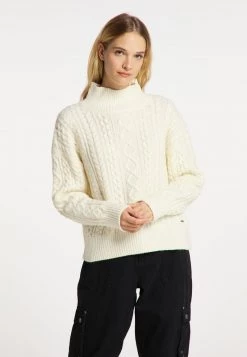 DREIMASTER KEYTI - Jersey De Punto - Wollweiss, Mujer