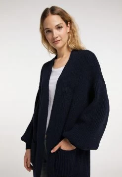 Mujer DREIMASTER INCUS - Chaqueta De Punto - Marine -Tienda DreiMaster barata 2fb6ddaee8804de7b5459cd4212563f3