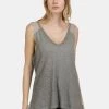DreiMaster Top - Dunkelgrau, Mujer