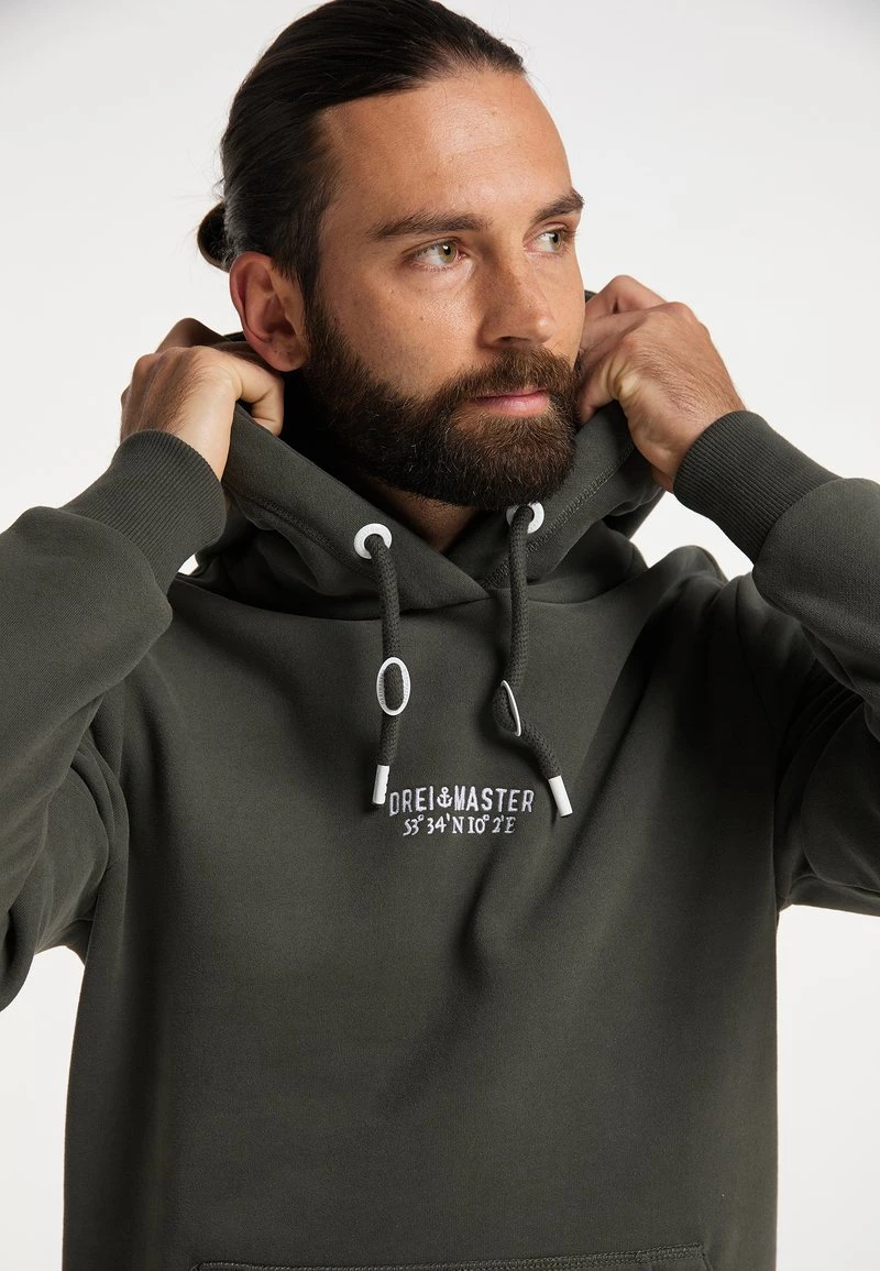 Hombre DREIMASTER KILATA - Jersey Con Capucha - Dunkeloliv 4 Hombre DREIMASTER KILATA - Jersey Con Capucha - Dunkeloliv - Imagen 4