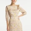 DreiMaster Mujer Vestido Informal - Nude Blumen