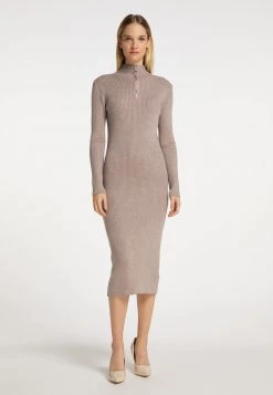 Mujer DREIMASTER KEYTI - Vestido De Tubo - Taupe Melange