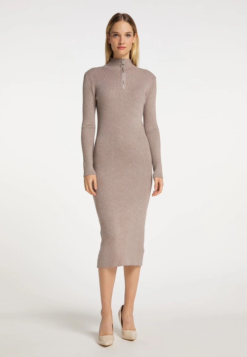 Mujer DREIMASTER KEYTI - Vestido De Tubo - Taupe Melange 1 Mujer DREIMASTER KEYTI - Vestido De Tubo - Taupe Melange