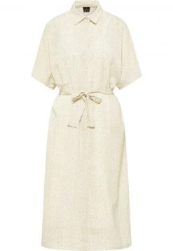 DreiMaster Mujer Vestido Camisero - Wollweiss/oliv -Tienda DreiMaster barata 325d53853e5948f488d24dfd1be03e89