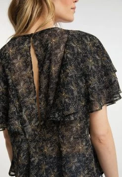 Mujer DREIMASTER SASHIMA - Blusa - Schwarz Geblümt -Tienda DreiMaster barata 330b8e86437b4770bceaf37baaac6f14