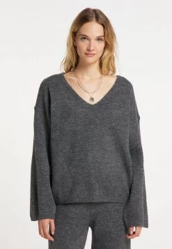 Mujer DREIMASTER INCUS - Jersey De Punto - Grau Melange