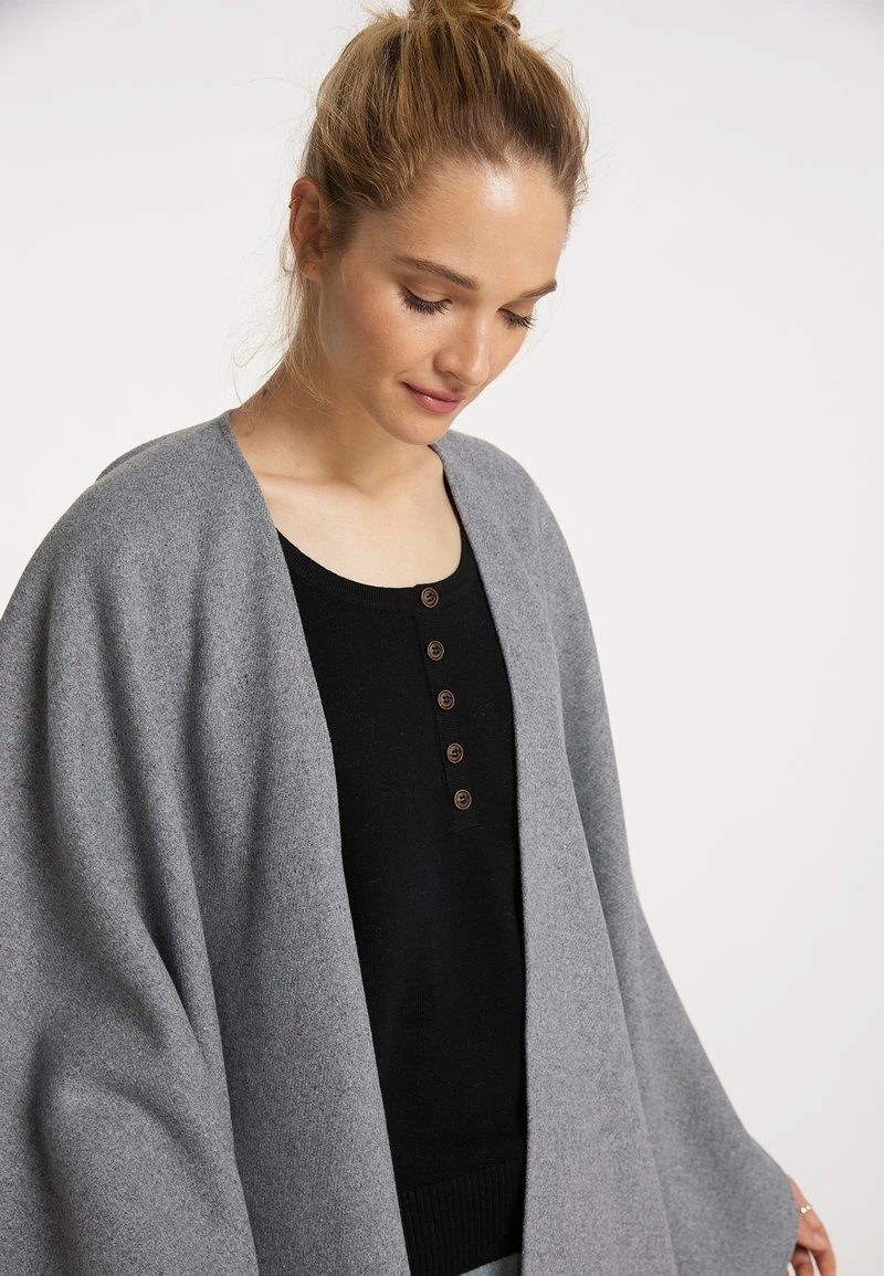 Mujer DREIMASTER BATUTTA - Poncho - Hellgrau Melange 4 Mujer DREIMASTER BATUTTA - Poncho - Hellgrau Melange - Imagen 4