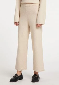 Mujer DREIMASTER INCUS - Pantalones - Wollweiss