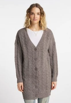 DREIMASTER INCUS - Chaqueta De Punto - Schlammbraun Melange, Mujer