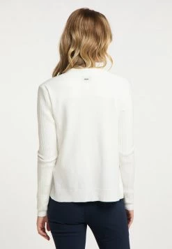 DREIMASTER BARADELLO - Chaqueta De Punto - White, Mujer -Tienda DreiMaster barata 35491f4c8c47401a9bfc82a513317ef0