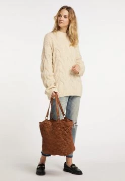 Mujer DREIMASTER TAKELAGE - Bolso Shopping - Cognac