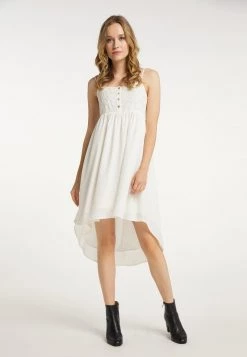 Mujer DREIMASTER EMBELL - Vestido Informal - Wollweiss