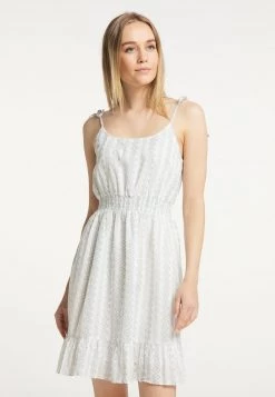 Mujer DREIMASTER IMANE - Vestido Informal - Weiss Grau