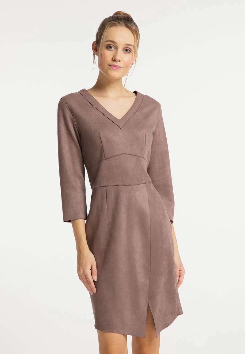 DreiMaster Mujer Vestido Informal - Taupe 1 DreiMaster Mujer Vestido Informal - Taupe