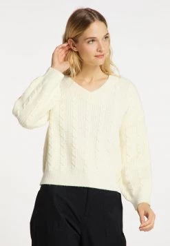 DREIMASTER INCUS - Jersey De Punto - Wollweiss, Mujer