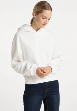 Mujer DREIMASTER BRIDGEPORT - Jersey Con Capucha - Wollweiss