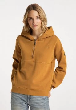 DREIMASTER TAKELAGE - Jersey Con Capucha - Dunkelcurry, Mujer