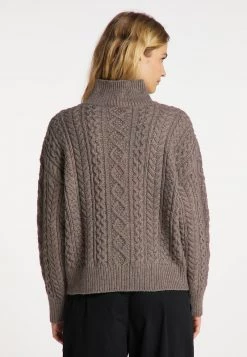 Mujer DREIMASTER KEYTI - Jersey De Punto - Schlamm Melange -Tienda DreiMaster barata 3ff345e5c0fd4c719437d2425529366f