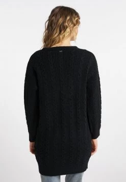 Mujer DREIMASTER INCUS - Chaqueta De Punto - Schwarz -Tienda DreiMaster barata 420c627701a348dba047fc47e5b2a642