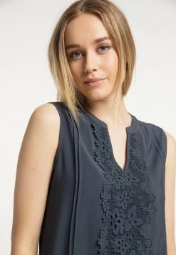 Mujer DREIMASTER IDEM - Top - Graublau -Tienda DreiMaster barata 435ee009ed6f4029a0b077bacc17699b