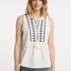 DreiMaster Mujer Blusa - Wollweiss