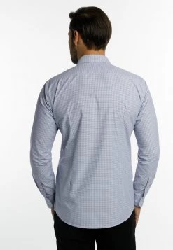 DreiMaster Hombre Camisa - Dunkelblau Kariert -Tienda DreiMaster barata 44b1000dc47b474697d124b271ea60e8