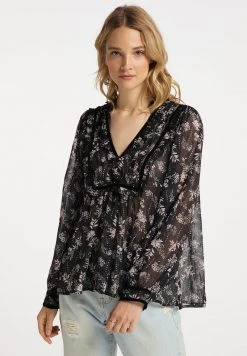 DREIMASTER INCUS - Túnica - Schwarz Rose Geblümt, Mujer