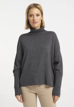 DreiMaster Mujer Jersey De Punto - Dunkelgrau Melange