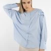 DreiMaster Blusa - Hellblau, Mujer