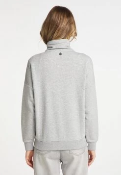 Mujer DREIMASTER TAKELAGE - Sudadera Con Cremallera - Hellgrau Melange -Tienda DreiMaster barata 48ae64d169ba4dbd9e8b2d9542119348