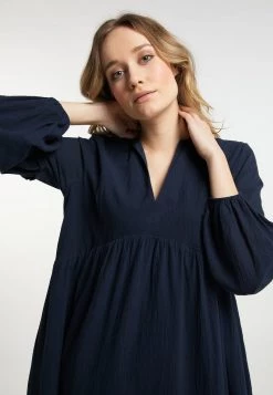 Mujer DREIMASTER FUMO - Vestido Informal - Marine -Tienda DreiMaster barata 48bee77346f9495e8d7b90c020a1c0c4