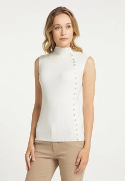 Mujer DREIMASTER BARADELLO - Top - Wollweiss