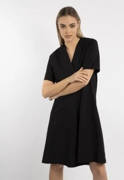 DreiMaster Mujer MIDI - Vestido Informal - Schwarz