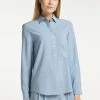 DREIMASTER EUCALY - Camisa - Taubenblau, Mujer