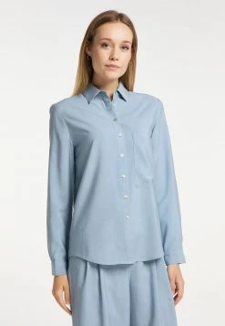 DREIMASTER EUCALY - Camisa - Taubenblau, Mujer