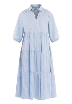 DreiMaster GESTREIFTES - Vestido Informal - Hellblau Wollweiss, Mujer -Tienda DreiMaster barata 4e008e24eff0454f9369ea5bf11c599b