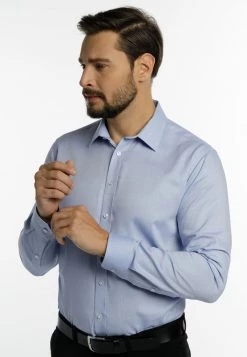 DreiMaster Hombre Camisa Elegante - Helles Jeansblau -Tienda DreiMaster barata 4f9fd87ea6b543928e080a7920b0c0c7