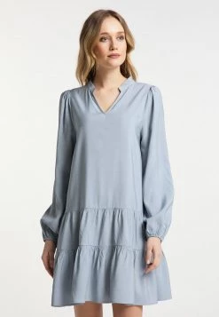 Mujer DREIMASTER MARKANI - Vestido Informal - Taubenblau