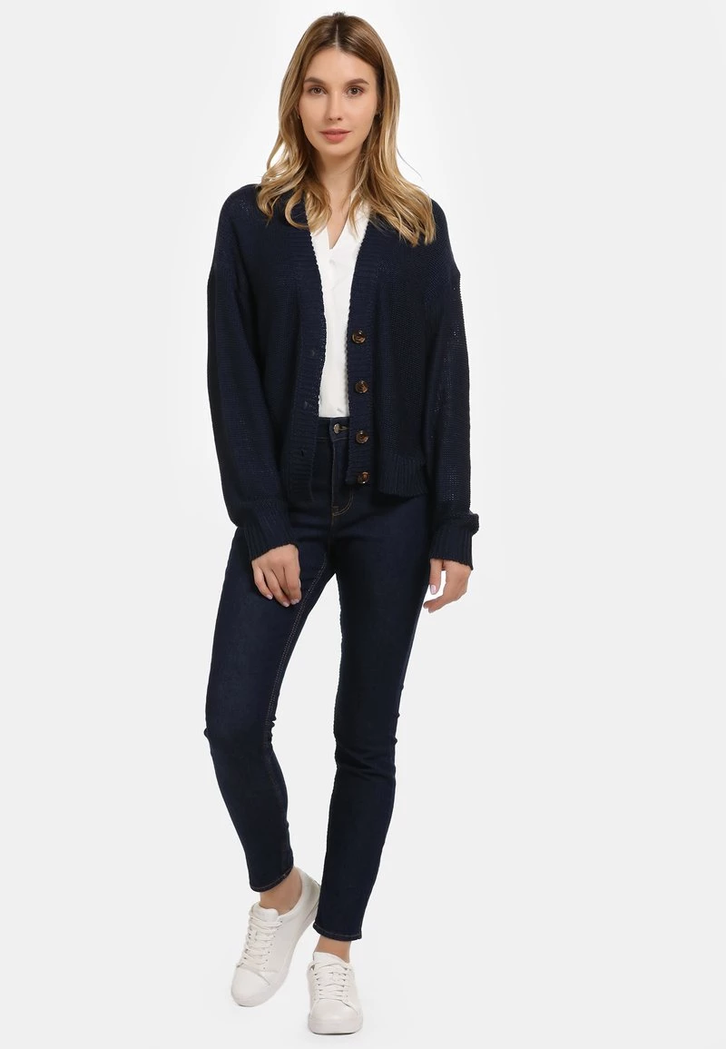 DreiMaster Mujer Chaqueta De Punto - Marine 2 DreiMaster Mujer Chaqueta De Punto - Marine - Imagen 2