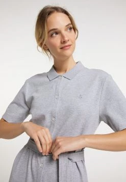 Mujer DREIMASTER BRIDGEPORT - Vestido Ligero - Hellgrau Melange -Tienda DreiMaster barata 50c1641bd6904d81ae53d22427601e3d