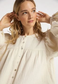 Mujer DREIMASTER INCUS - Blusa - Wollweiss -Tienda DreiMaster barata 52b416fd1942406ea1f5a4625a059dd3