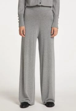 Mujer DREIMASTER BARADELLO - Pantalones - Grau Melange