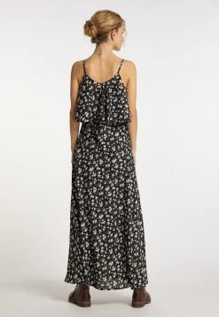 DreiMaster Vestido Largo - Schwarz Rosa, Mujer -Tienda DreiMaster barata 52ef961e30bd40b99433b841b023a486