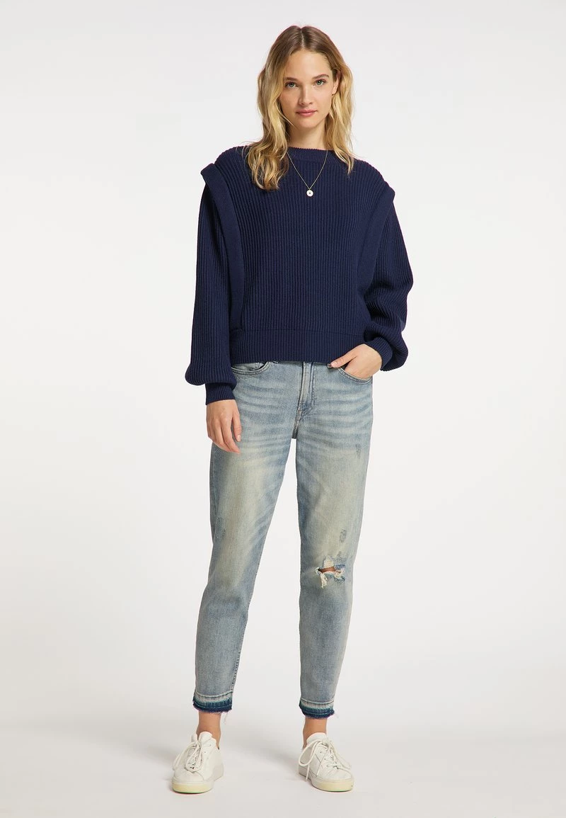 DREIMASTER KEYTI - Jersey De Punto - Marine, Mujer 2 DREIMASTER KEYTI - Jersey De Punto - Marine, Mujer - Imagen 2