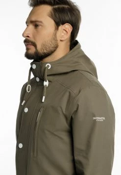 Hombre DREIMASTER TYLIN - Impermeable - Schlammoliv -Tienda DreiMaster barata 55bb093b25f945ce963649df980992d0