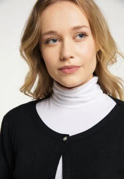 Mujer DREIMASTER BARADELLO - Chaqueta De Punto - Schwarz -Tienda DreiMaster barata 55dfeecc47b141588c35bf3ebffcf703