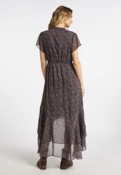 DreiMaster Mujer RÜSCHEN - Vestido Largo - Marine Mehrfarbig -Tienda DreiMaster barata 582a96ec455b417ab610e419b73aa77f