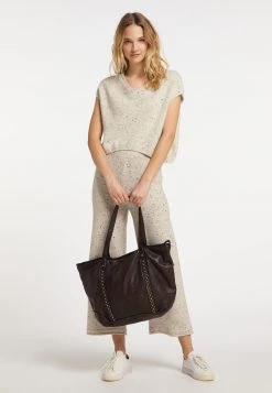 Mujer DREIMASTER TAKELAGE - Bolso Shopping - Dunkelbraun