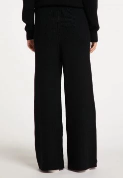 Mujer DREIMASTER KEYTI - Pantalones - Schwarz -Tienda DreiMaster barata 5bd6e1f6540641b9beaec58c82daf4b2